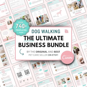 ULTIMATE Dog Walking Business Forms Bundle | Dog Walking Contract | Dog Walking Forms | Dog Walker forms | Dog Walking Logo EDITABLE
