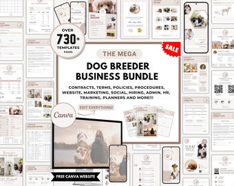 Dog Breeder Forms, Breeder Bundle, Breeder Forms, Puppy Sale Contract, Breeder Contract, Dog Whelping Chart, Puppy Forms, Puppy Medical Form