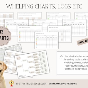 Dog Breeder Forms, Breeder Bundle, Breeder Forms, Puppy Sale Contract, Breeder Contract, Dog Whelping Chart, Puppy Forms, Puppy Medical Form 画像 4