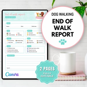 Hondenuitlaatservice rapportkaart | Formulieren voor hondenuitlaatservice | Formulieren voor hondenuitlaters | Hondenuitlaatcontract | Bedrijfsformulier hondenuitlaatservice | Hondenuitlaatservice rapport