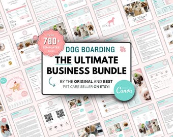 Dog Boarding Business Forms Bundle | Dog Boarding Forms | Dog Boarding Policy | Dog Boarding Contract | Dog Boarding registration | CANVA