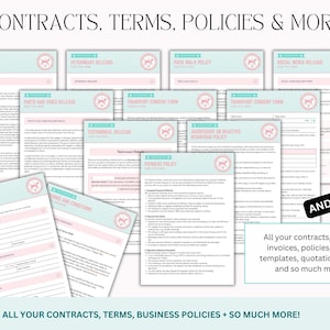 ULTIMATE Dog Walking Business Forms Bundle | Dog Walking Contract | Dog Walking Forms | Dog Walker forms | Dog Walking Logo EDITABLE afbeelding 4