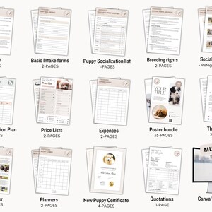 Dog Breeder Forms, Breeder Bundle, Breeder Forms, Puppy Sale Contract, Breeder Contract, Dog Whelping Chart, Puppy Forms, Puppy Medical Form 画像 2