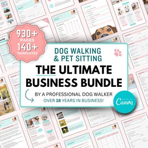 ULTIMATE Dog Walking & Pet Sitting Forms Bundle | Dog Walking Forms | Pet Sitting Forms | Dog Walking Template | Pet Sitting Template