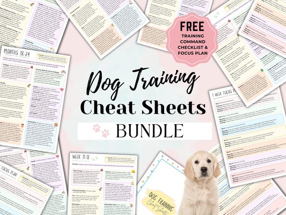 Dog Training Cheat Sheets, Puppy Socialisation, Puppy Training Guide, Puppy Obedience, Puppy Training Log, New Puppy Advise, Dog Commands