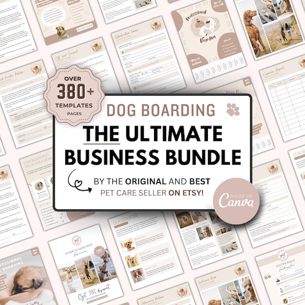 Dog Boarding Business Forms Bundle, Dog Boarding Forms, Service Agreement, Dog Boarding Contract, Dog Boarding Registration, Intake Form