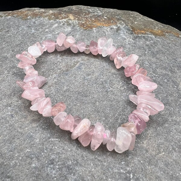 Pink Quartz Bracelet Etsy