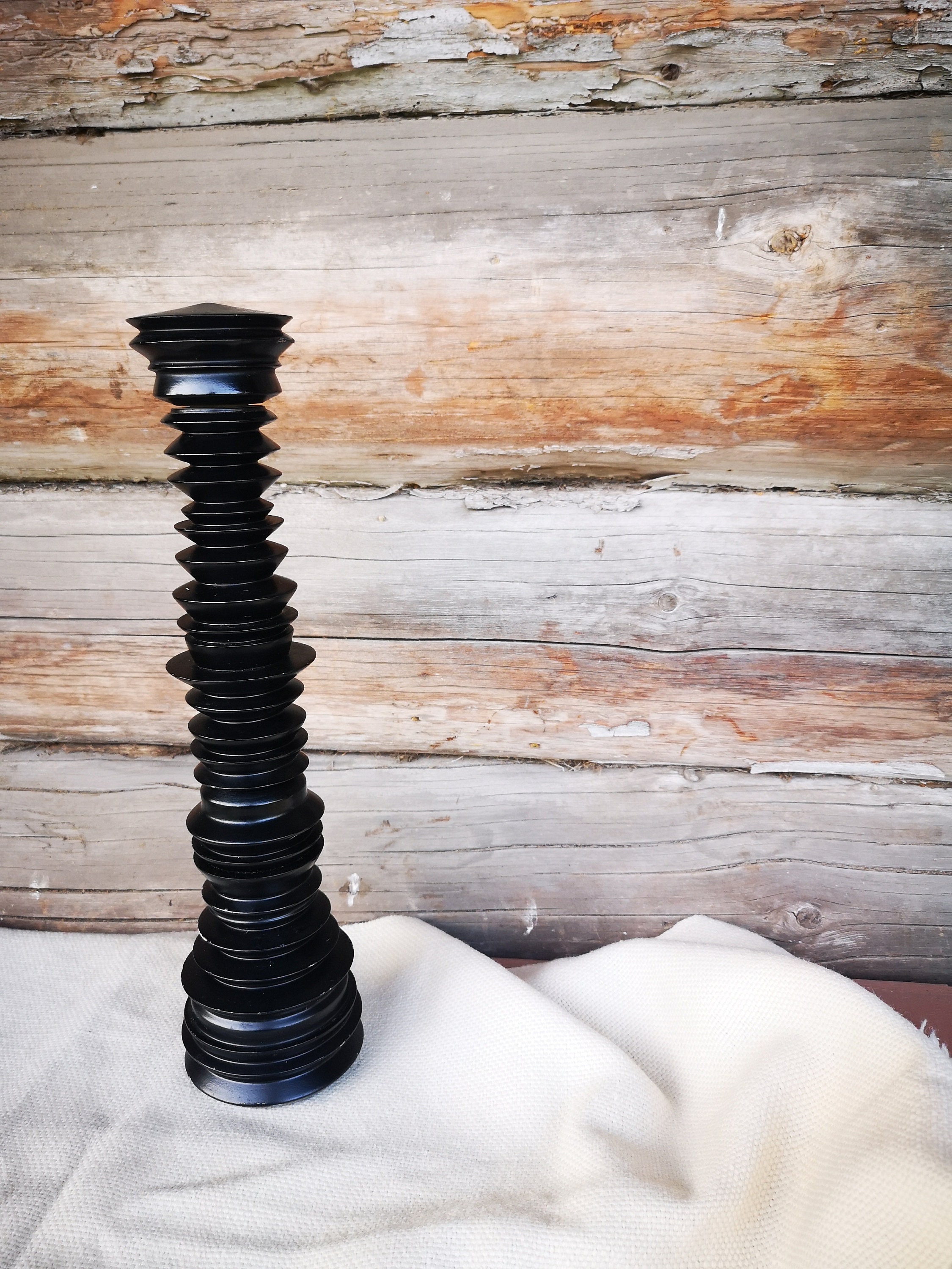 Vintage 15,6 Tall Turned Wood IKEA Salt and Pepper Mill Etsy