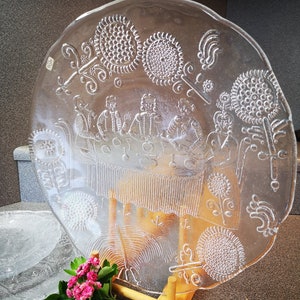 Vintage large size Kosta Boda Serving Platter &quot;Boda Dalom&quot; by Ann and Göran Wärff