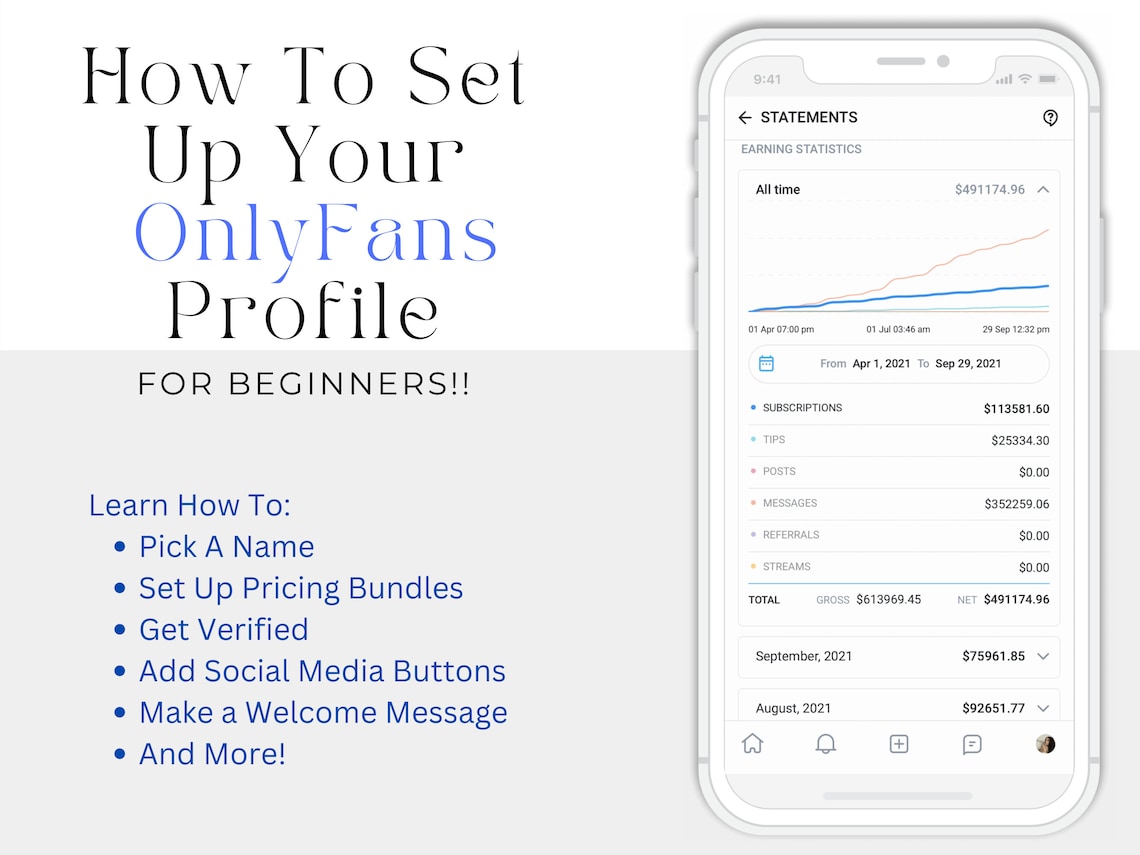 How to Set up an Onlyfans Profile for Beginners - Etsy