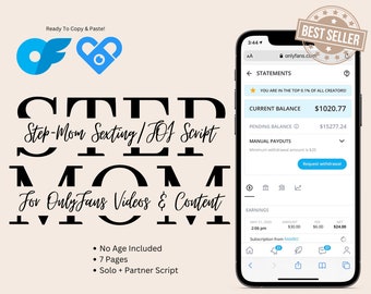 StepMom Sexting/JOI Script pour OnlyFans, Fansly, etc.