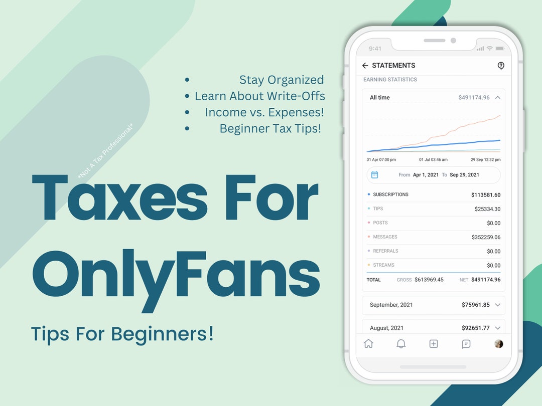 Taxes for Onlyfans Tips for Beginners - Etsy