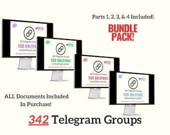 342 Telegram Groups For OnlyFans Promo and Networking Bundle Pack Fansly Instagram Reddit Twitter LoyalFans