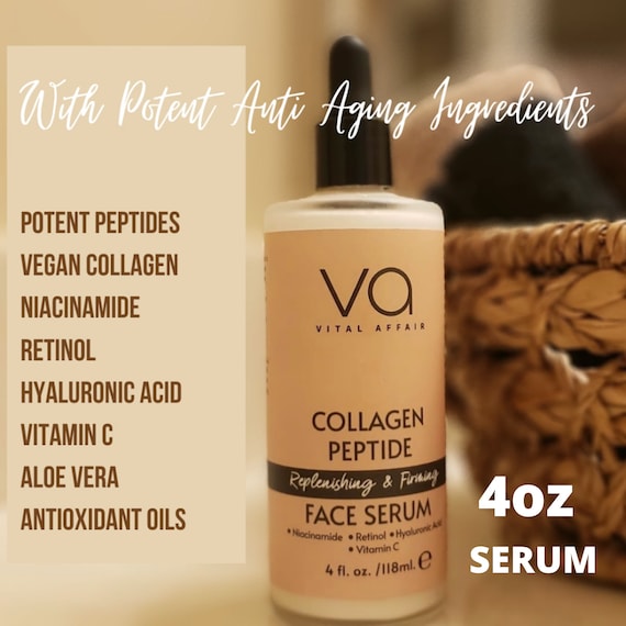 Collagen Peptides Face Serum 30 ml - Anti Aging Skin Care Facial Serum