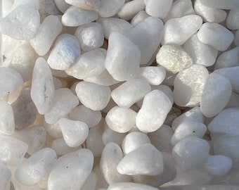 2 lb White Pebbles for Plants, Succulents, And Garden Vases White Rocks