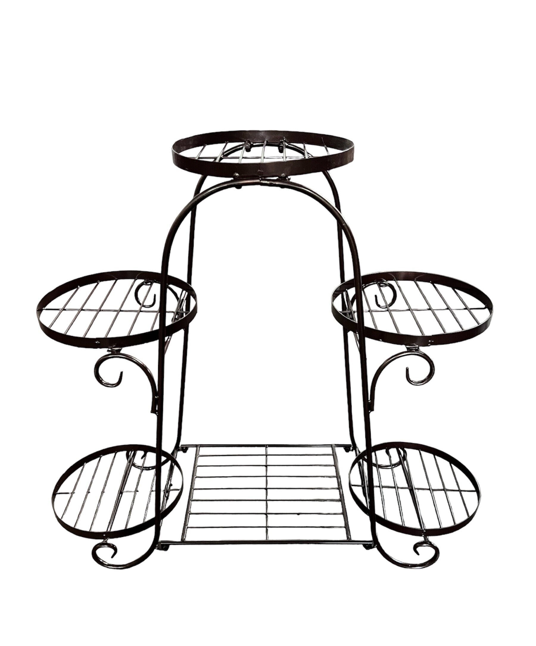 5 Tier Metal Plant Display Stand 5 Tier Flower Stand Indoor Outdoor