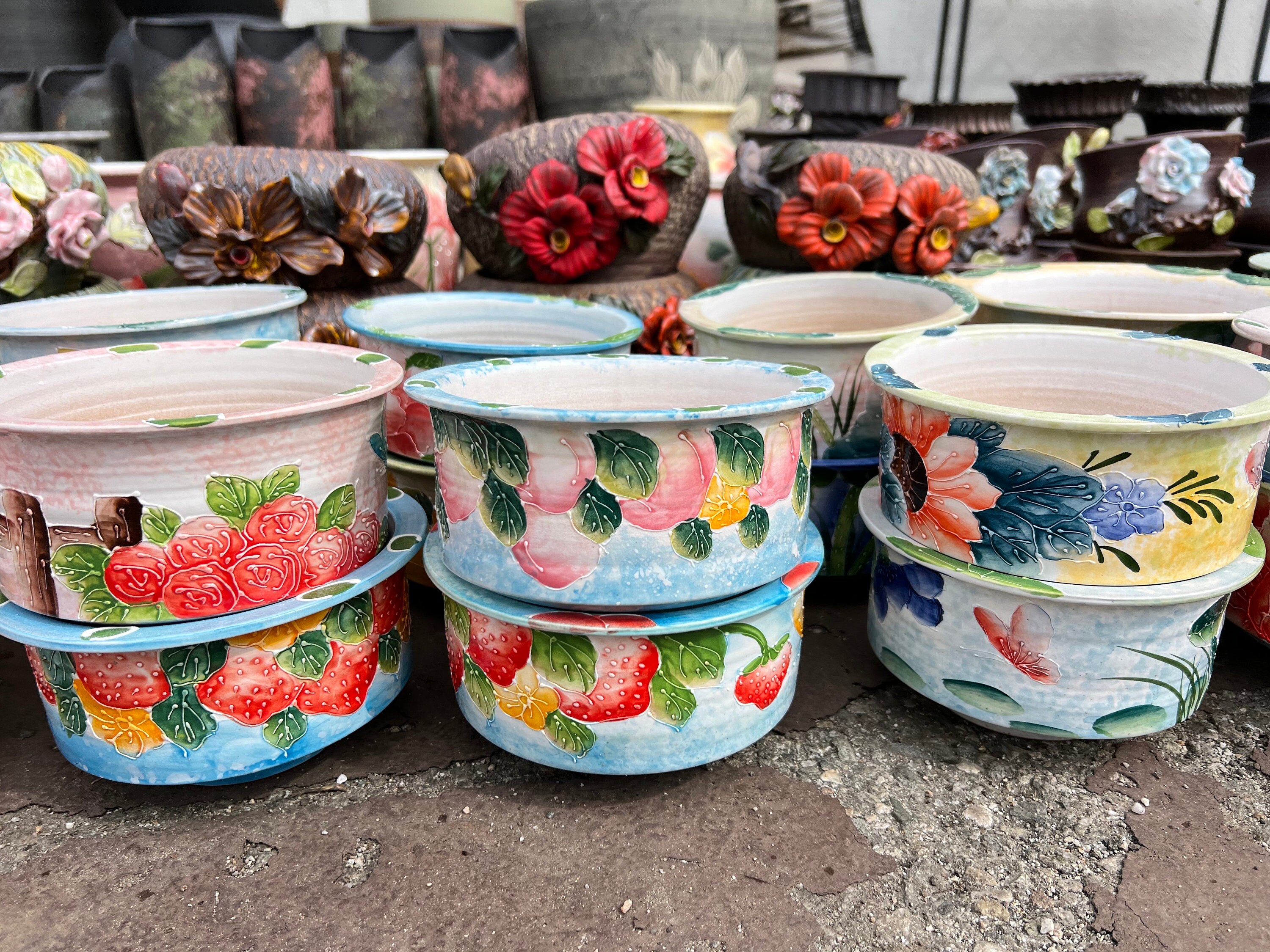 Hand made Succulent pots with Drainage