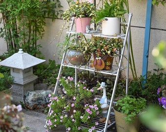 3 Tier Iron Plant Stand | Iron Plant Shelf | Living Room Balcony | Perfect for Plant/Succulent Lover
