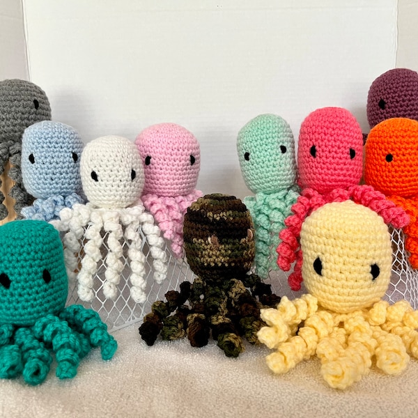 NICU-Preemie- newborn crocheted octopus- 11 colors to choose from