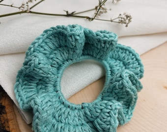 Tealberry Crochet Scrunchies - Handmade - Ponytail Holder - Hair Tie