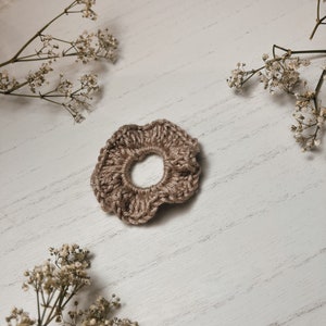 For Kids Brownberry Crochet Scrunchie Handmade Ponytail Holder Hair Tie For Kids image 2