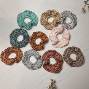 For Kids Brownberry Crochet Scrunchie Handmade Ponytail Holder Hair Tie For Kids image 5