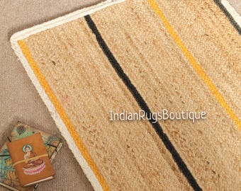 Handmade Jute Rug, Jute Braided Rug, Natural Rug, Bohemian Rug, Jute Area Rug, Jute Woven Rug , Large Area Rug, Eco Friendly Rug