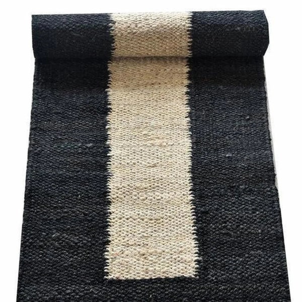 Natural Jute hemp Runner Eco Friendly Pure Vegan,Hemp jute Runner,Stair Runner,custome size available,stair jute runner