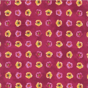 Studio E Hummingbird Heaven Tiny Flowers Fuchsia
