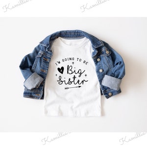 I’m going to be a Big Sister T-Shirt - Kids Tee, Matching, Personalised T-Shirt, Matchings Kids, Big Sister Again, Pregnancy Announcement