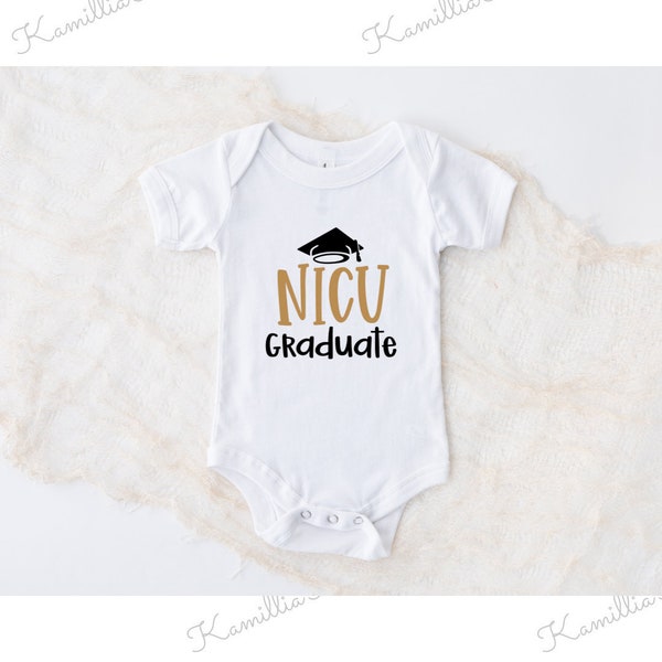 Nicu Graduate - Personalised Baby Vest, Baby Boy, Baby Girl, Newborn, Unisex, Keepsake, New Baby, Funny Baby Premature Baby, Miracle Baby