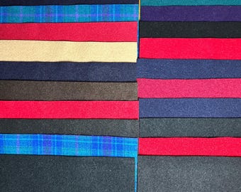 20 Patchwork Wool Precut 10" Squares ~ Crafts Upcycle Quilting ~ Mostly Felted