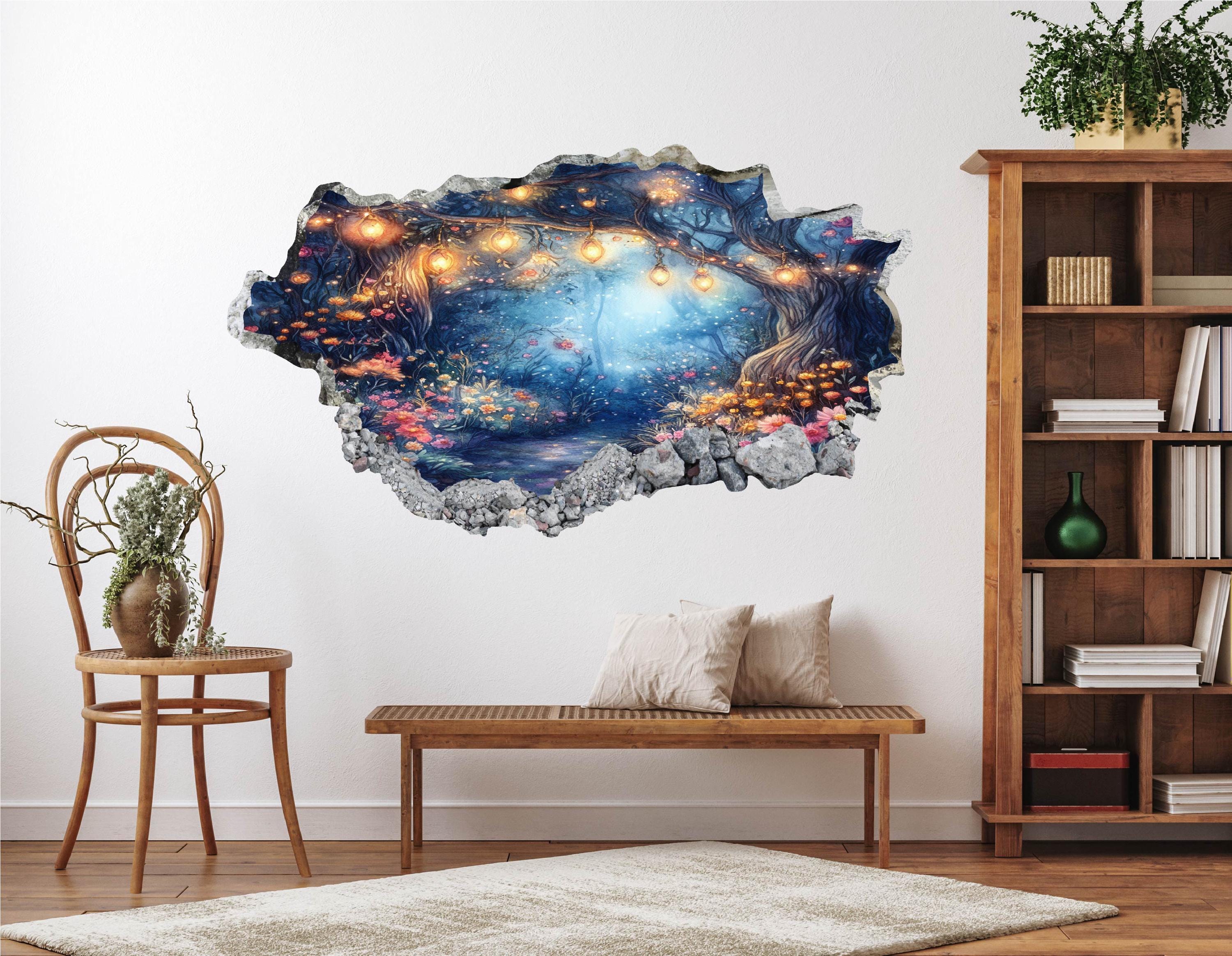 Enchanted Forest Wall Decal - Wall Sticker Fairy Tale 3D Wall Art Kids ...