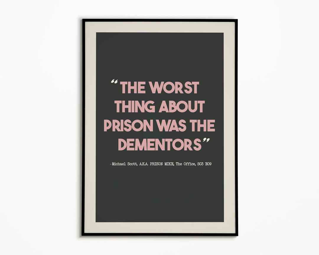 THE OFFICE US the Office Wall Art Tv Quote Print Print Etsy