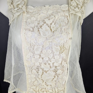 Antique Edwardian White Lace Blouse | 1900s-1910s Gibson Girl Shirtwaist | Vintage Fashion