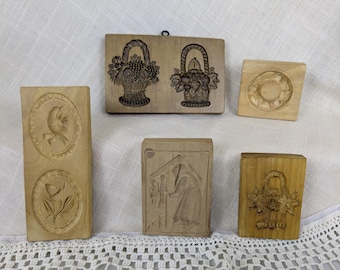 Vintage Springerle Molds for Holiday Baking