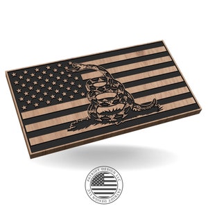 Gadsden Snake Centered - SVG File for CNC, Laser, Vinyl Machines, and More.