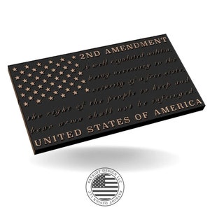 2nd Amendment Text Flag - SVG File for CNC, Laser, Vinyl Machines, and More.