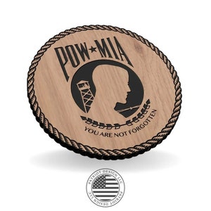 POW/MIA Round - SVG