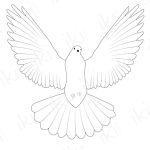 Dove Silhouette, Dove Svg, Birds Svg, Flying Birds, Wedding Doves, Dove of Peace, Birds Vector, Birds Clipart, Pigeon Clipart
