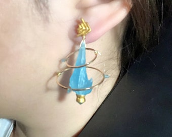 Aetheryte Single Glow in the dark Earring Etsy