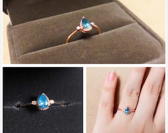 SAO Asuna Engagement Ring Rose Gold Size Adjustable