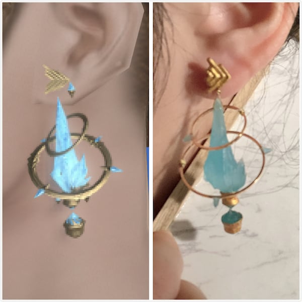 Aetheryte Single Glow-in-the-Dark Earring