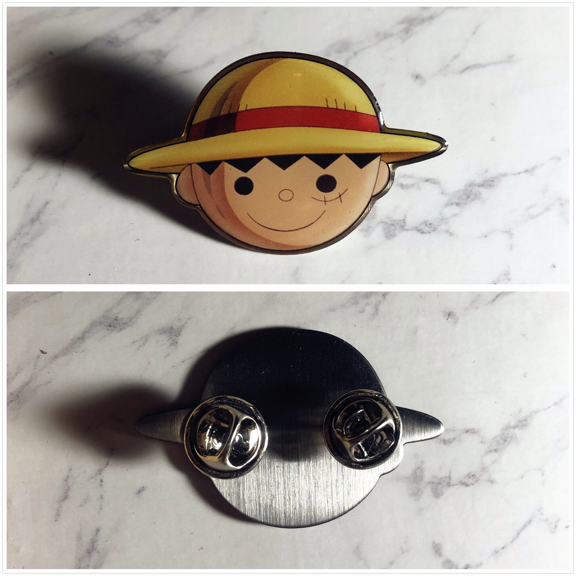 One Piece Enamel Pins Metal Badges Set 6 Types Limited Japan Luffy