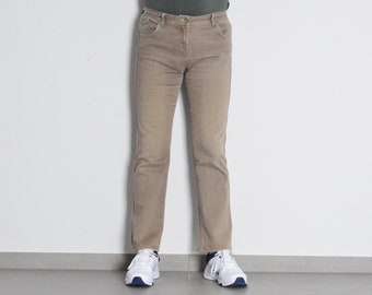 Y2K Light Brown Unisex Straight Jeans Waist Size 34 In M