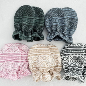 Keng Hmong Baby No Scratch Mittens 1 Pair Organic Cotton