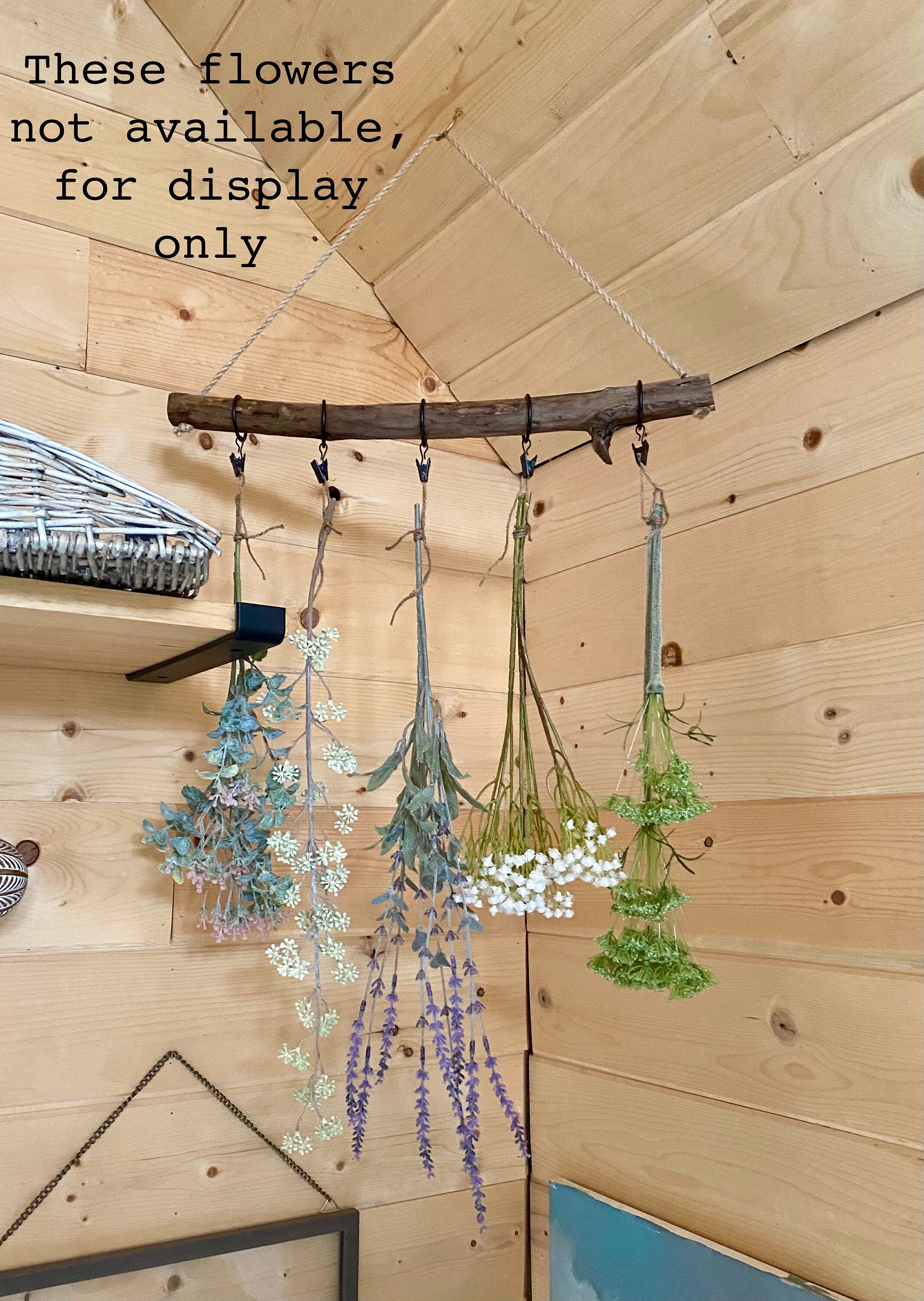 Flower/herb Drying Rack/cottagecore Decor/wooden Drying Etsy