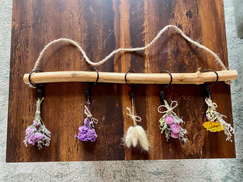 Flower/herb Drying Rack/cottagecore Decor/wooden Drying Etsy