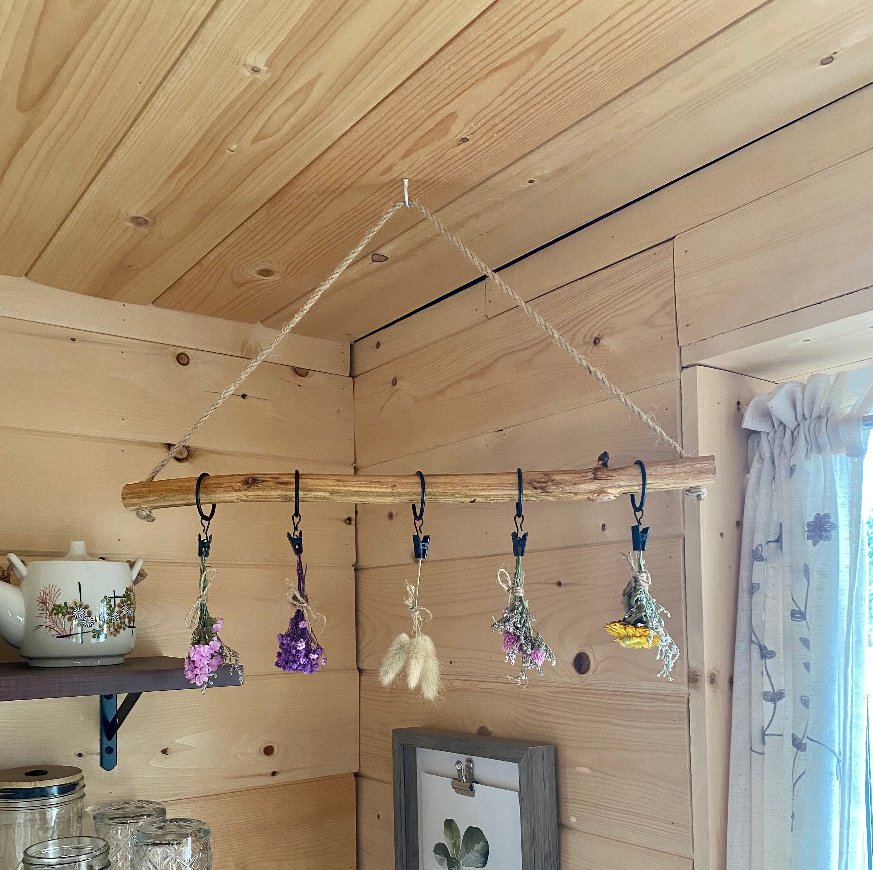 Flower/herb Drying Rack/cottagecore Decor/wooden Drying - Etsy