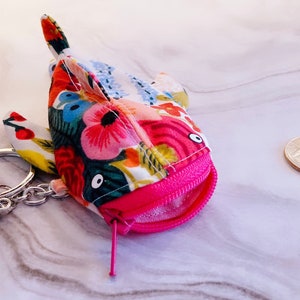 Rifle Paper Co  Fish Pouch, Fish Keychain, Fish Coin Purse, Zipper Coin Fish Case